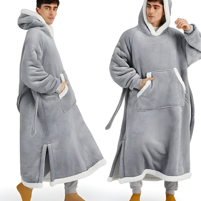 Decke Fleece Sherpa Tragbare Kuscheldecke Kapuze