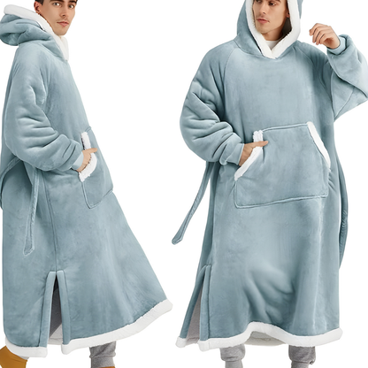 Decke Fleece Sherpa Tragbare Kuscheldecke Kapuze