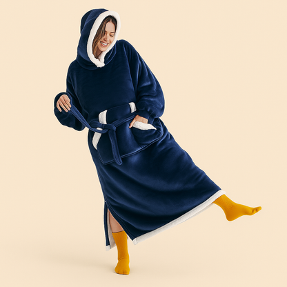 Decke Fleece Sherpa Tragbare Kuscheldecke Kapuze