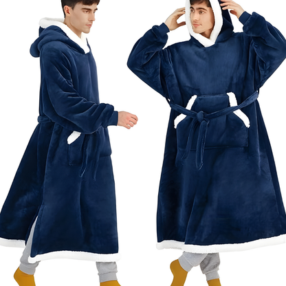 Decke Fleece Sherpa Tragbare Kuscheldecke Kapuze