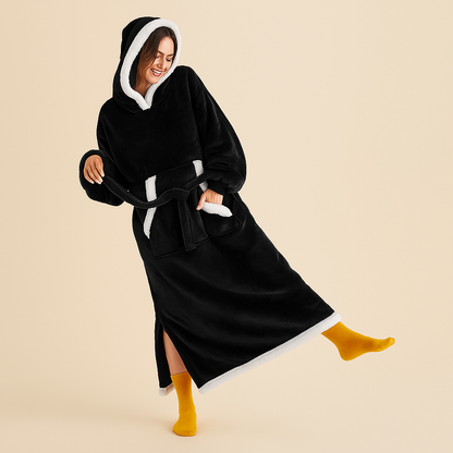 Decke Fleece Sherpa Tragbare Kuscheldecke Kapuze