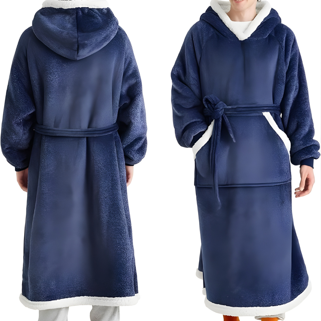 Decke Fleece Sherpa Tragbare Kuscheldecke Kapuze