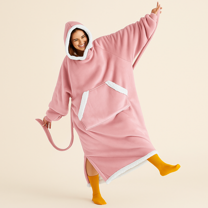 Decke Fleece Sherpa Tragbare Kuscheldecke Kapuze