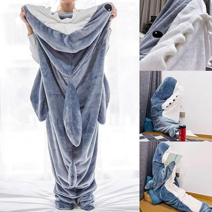 Blanket Shark Sleeping Bag Wearable Lounge Throw