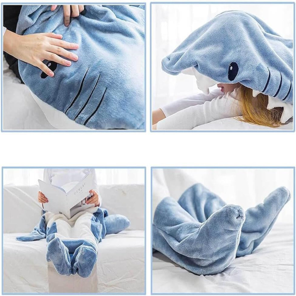 Blanket Shark Sleeping Bag Wearable Lounge Throw