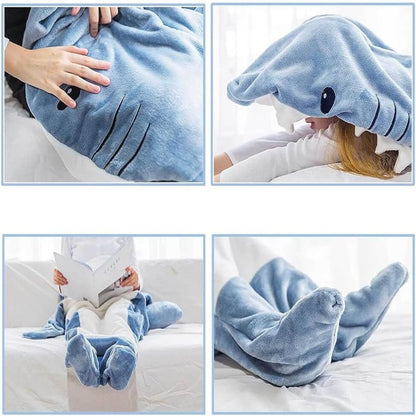 Blanket Shark Sleeping Bag Wearable Lounge Throw