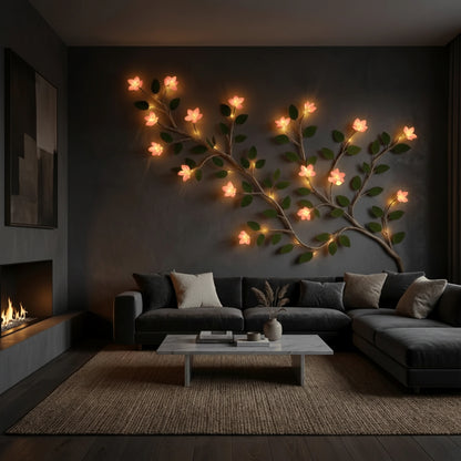Décoration murale Branche d'érable Guirlande lumineuse LED