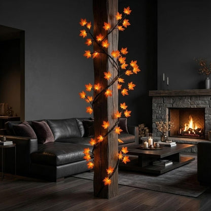 Décoration murale Branche d'érable Guirlande lumineuse LED