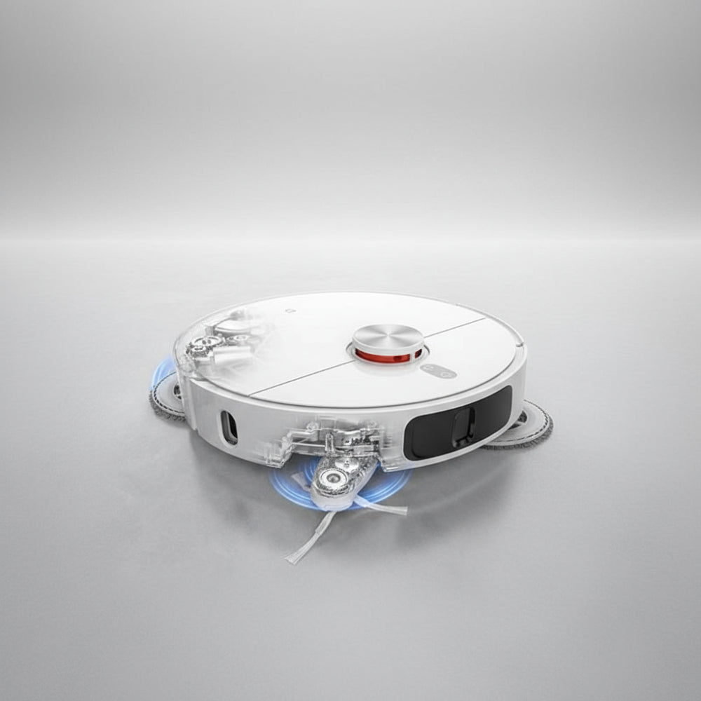 Robot aspirateur avec fonction de lavage et navigation IA