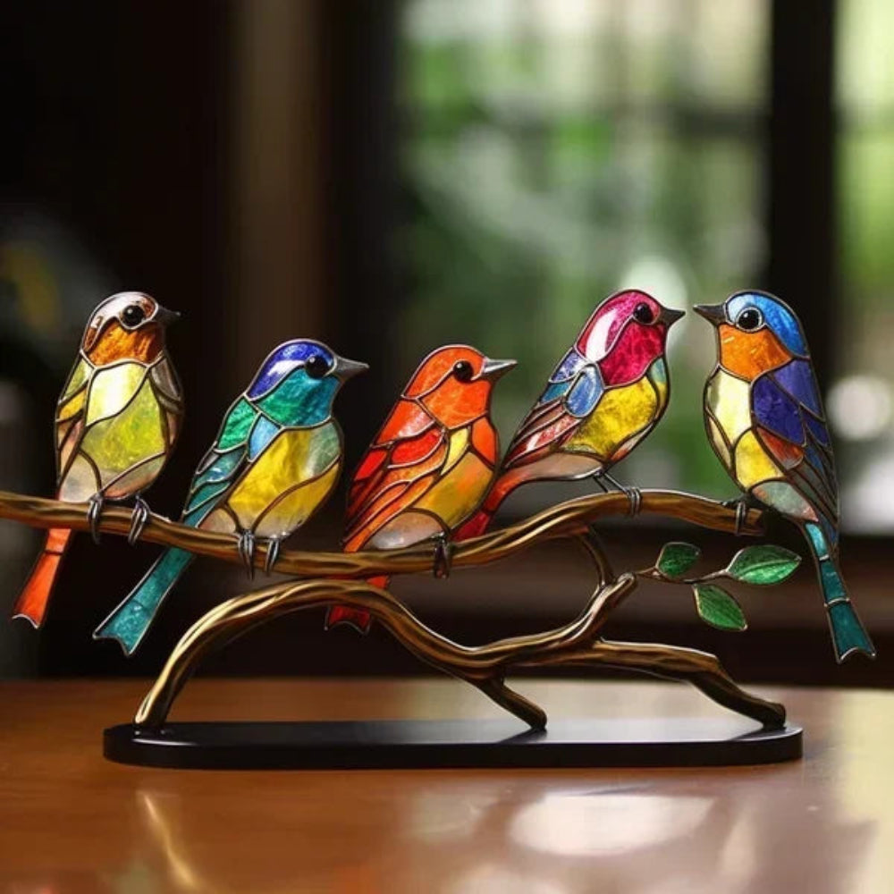 Dekofigur_Glas_Skulptur_Vogel_Bunt_Handgefertigt_Wohnkultur1