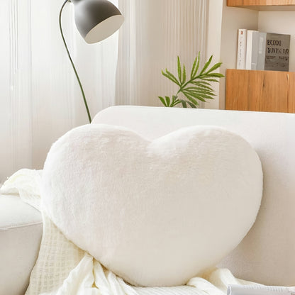 Cuscino decorativo forma cuore peluche divano letto decorazione