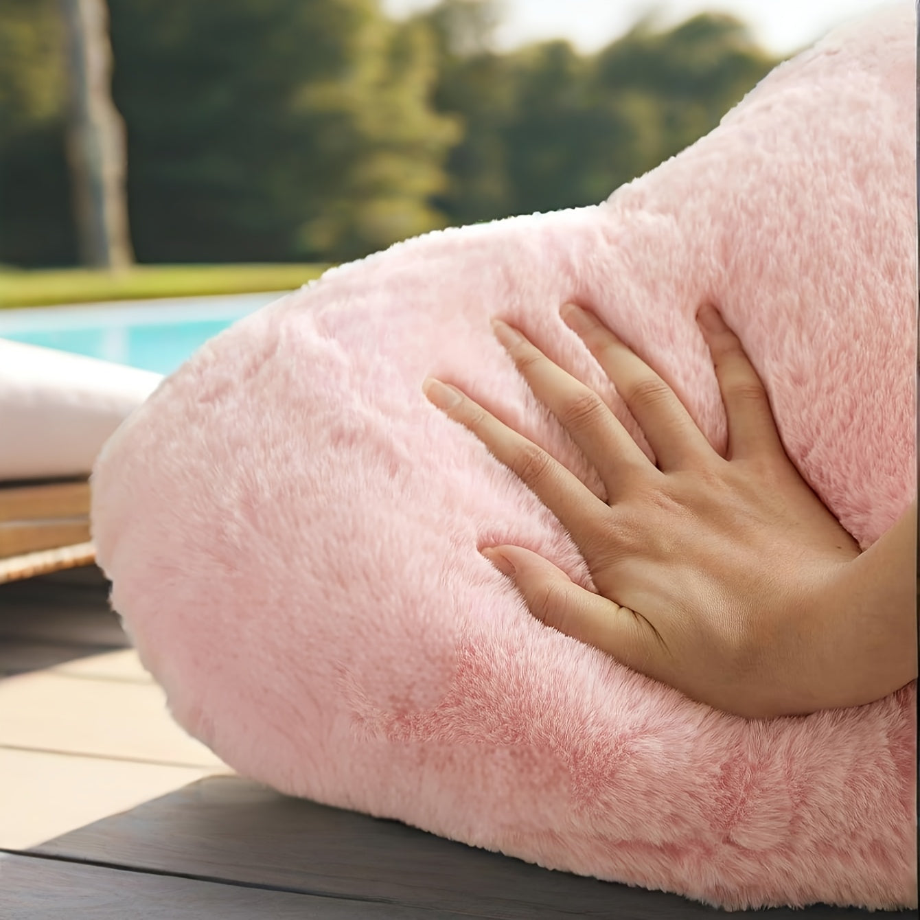 Cuscino decorativo forma cuore peluche divano letto decorazione