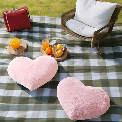 Cuscino decorativo forma cuore peluche divano letto decorazione
