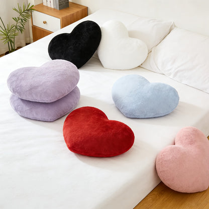 Cuscino decorativo forma cuore peluche divano letto decorazione