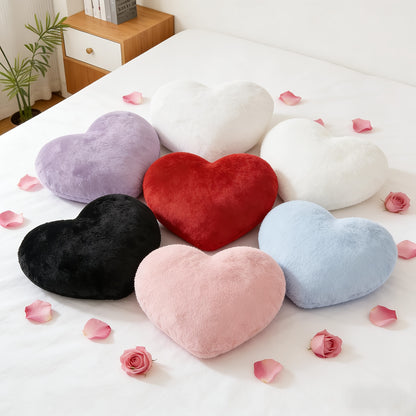 Cuscino decorativo forma cuore peluche divano letto decorazione