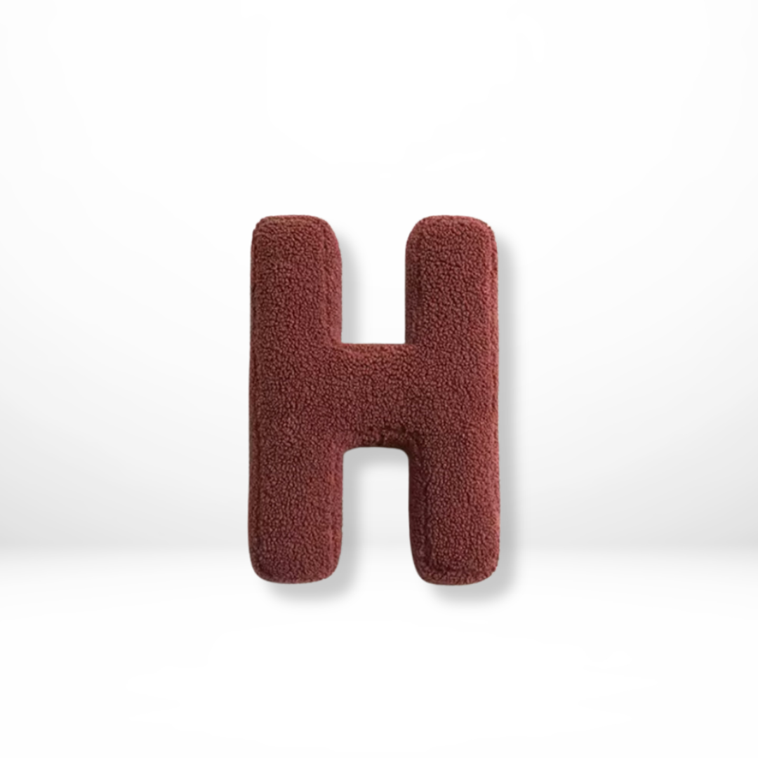 Dekokissen Samt Buchstaben Weich Alphabet Kissen Deko7