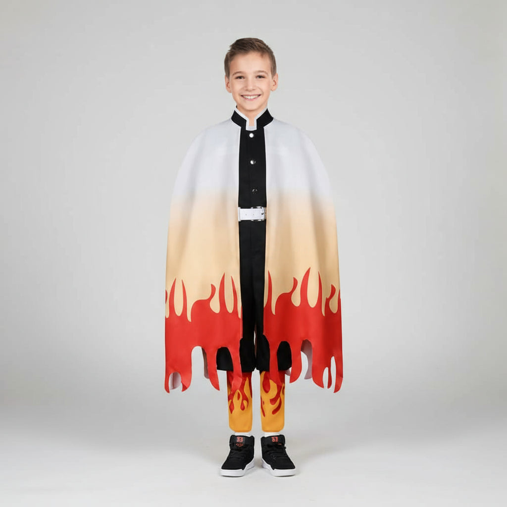Set costume cosplay kimono per bambini in poliestere