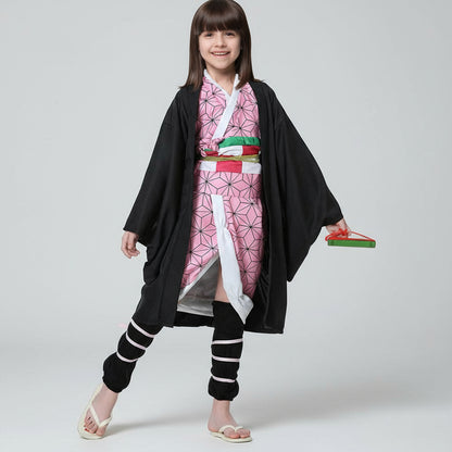 Set costume cosplay kimono per bambini in poliestere