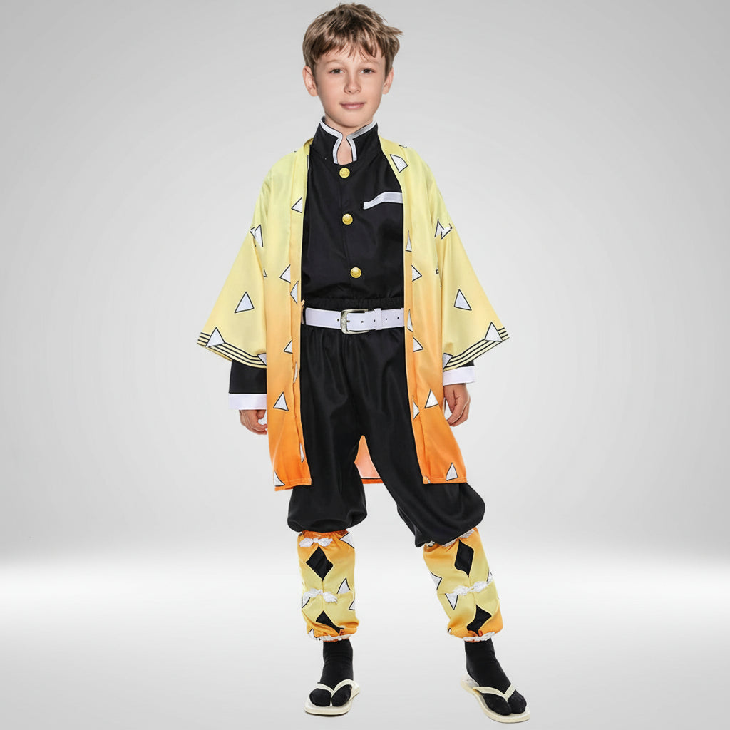 Set costume cosplay kimono per bambini in poliestere