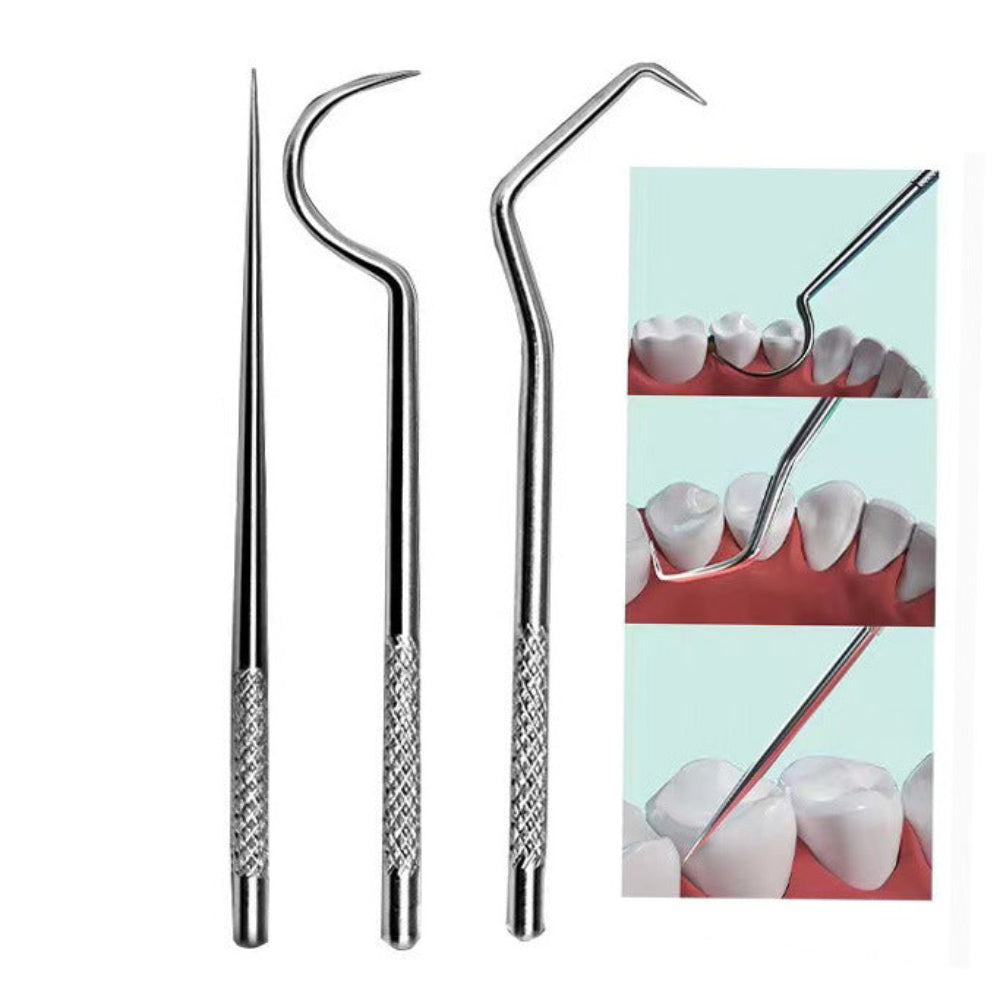 Strumenti dentali Set per pulizia dentale in acciaio inox