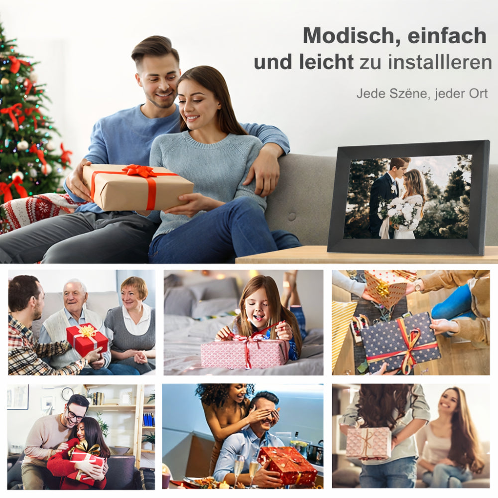 Digitaler Bilderrahmen WLAN Touchscreen HD Tisch Wand