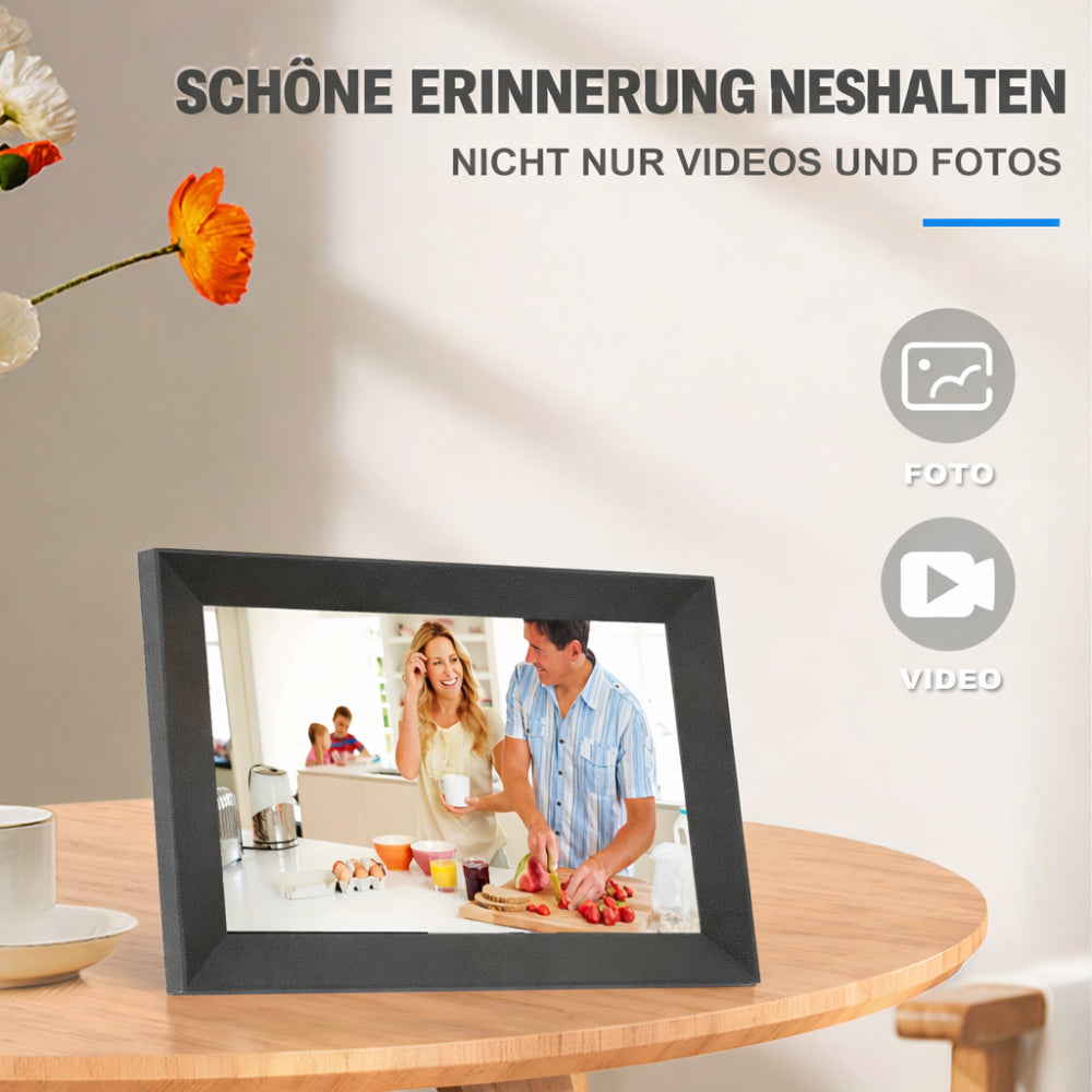 Digitaler Bilderrahmen WLAN Touchscreen HD Tisch Wand