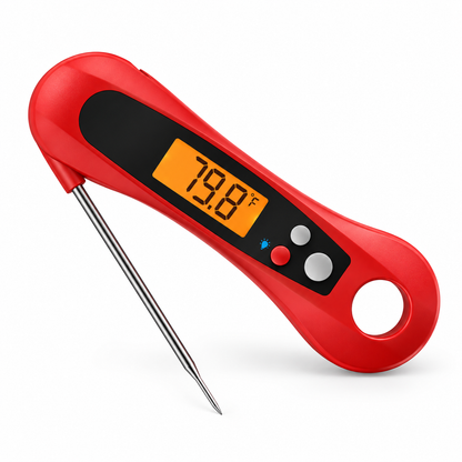 Digitaler Fleischthermometer Klappsonde Grill Timer Knopf
