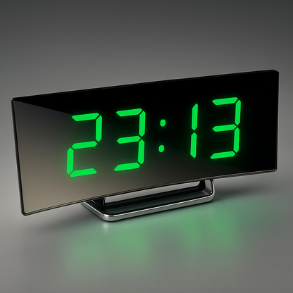 Digitaler LED Wecker Modern Spiegel Display
