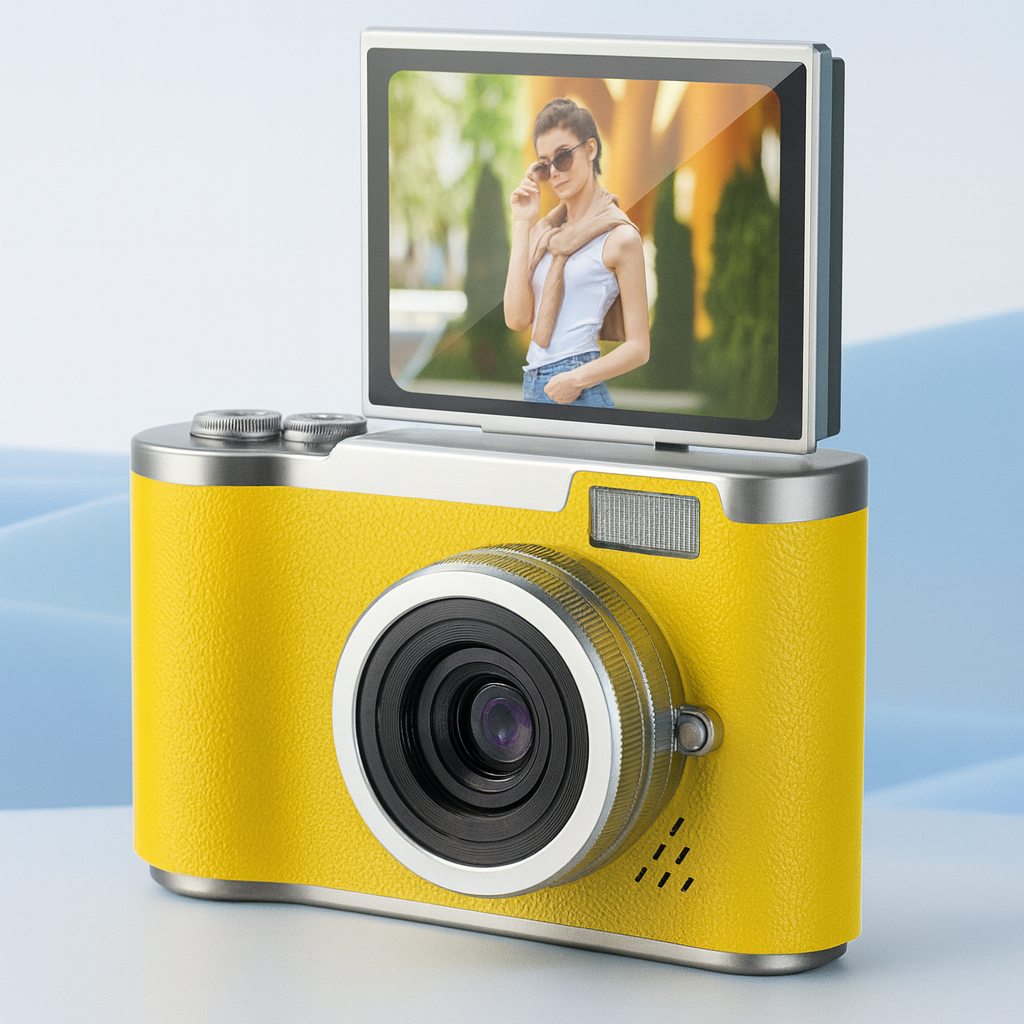 Digital Camera 4K Vlogging Camera Flip Display Video Photo