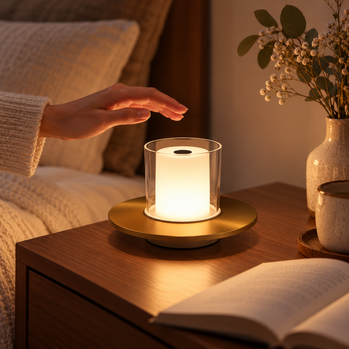 Dimmbare Lampe Mit Gestensteuerung Akkulampe Für Gemütliche Atmosphäre
