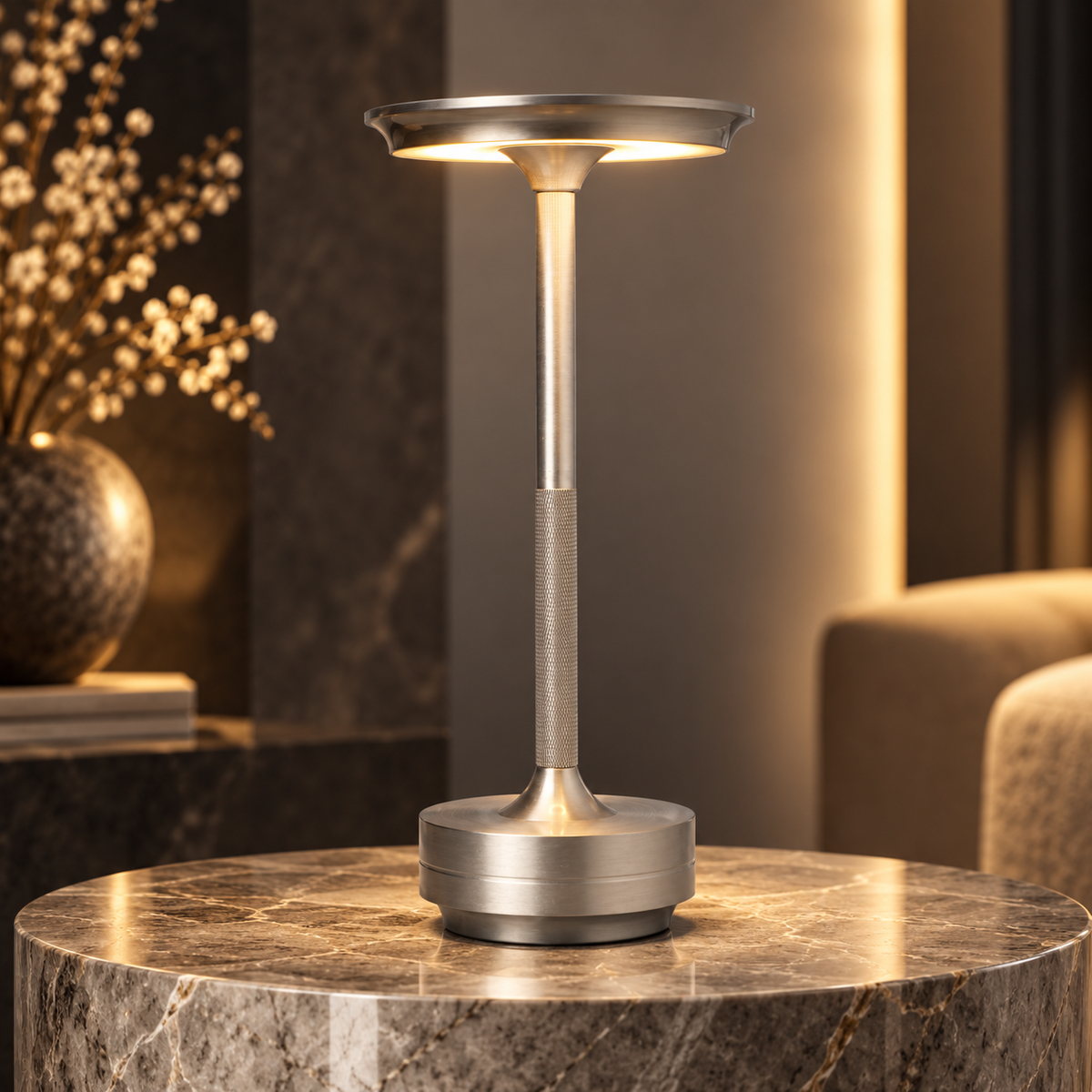 Dimmbare Tischlampe Kabellos Touch Dimmfunktion