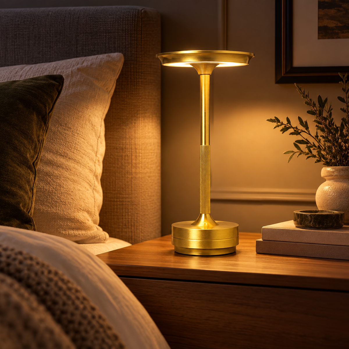 Dimmbare Tischlampe Kabellos Touch Dimmfunktion