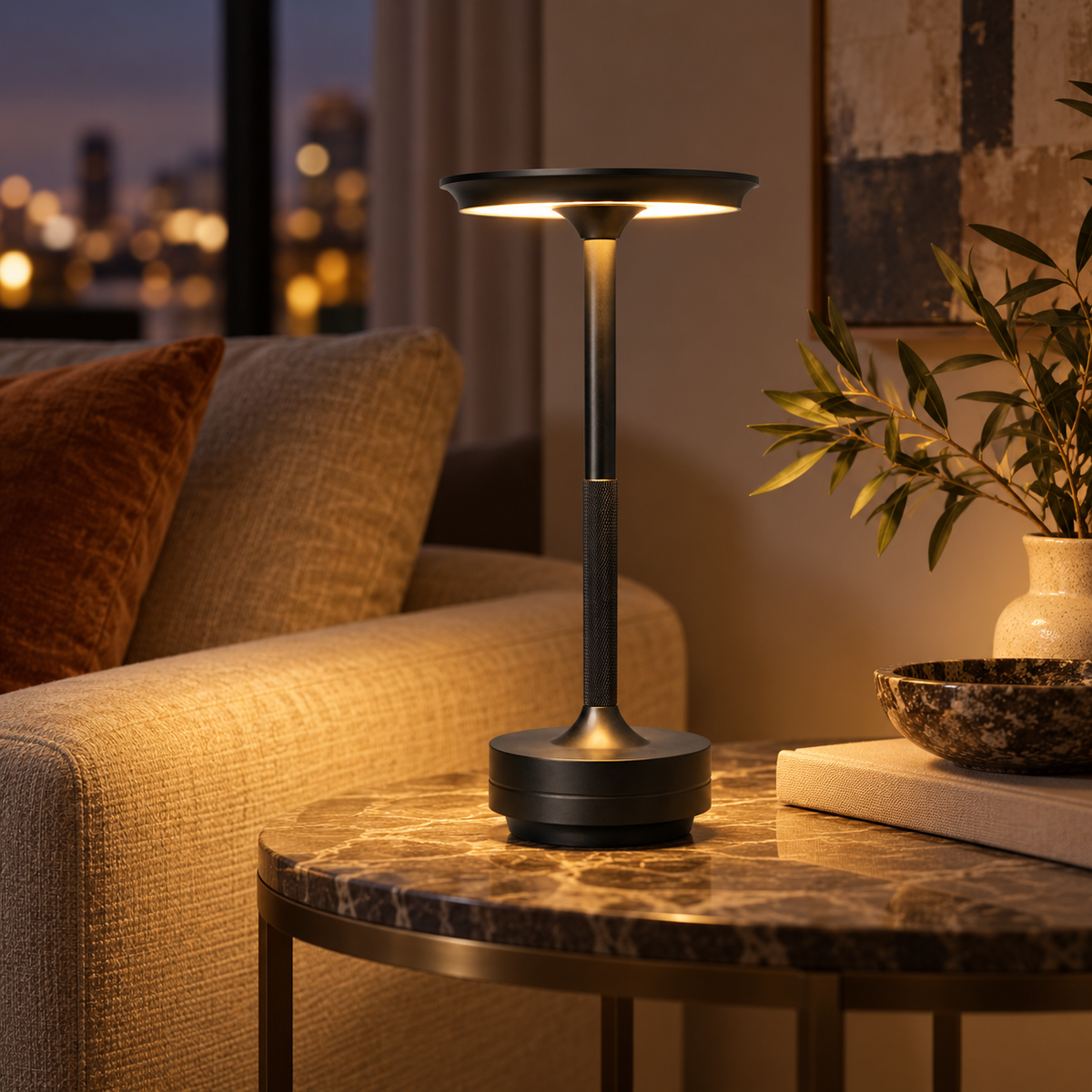 Dimmbare Tischlampe Kabellos Touch Dimmfunktion
