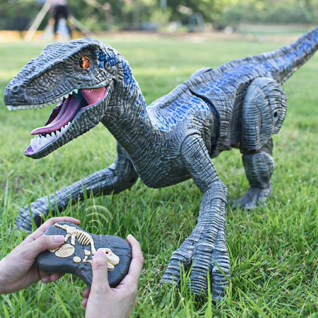 Dinosaur Toy Remote Controlled Interactive Sound Light Spray Function