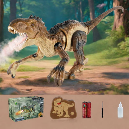 Dinosaur Toy Remote Controlled Interactive Sound Light Spray Function