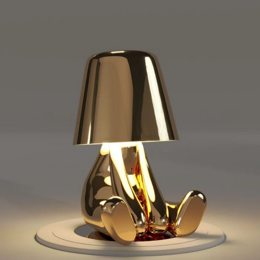 LED Tischlampe Gold Modern Design Figur