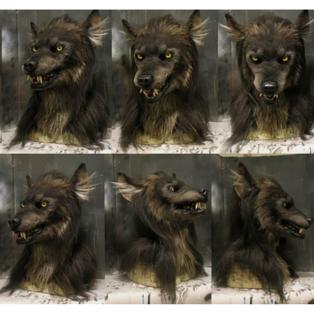 Realistic Latex Werewolf Mask for Halloween