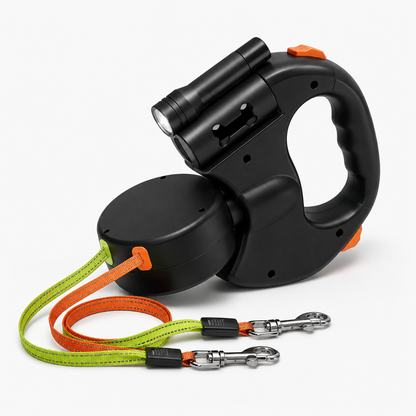 Doppel Leine Für Zwei Hunde LED Nächtliche Spaziergänge