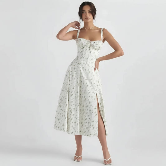 Summer Dress Midi Corset Style Everyday Vacation