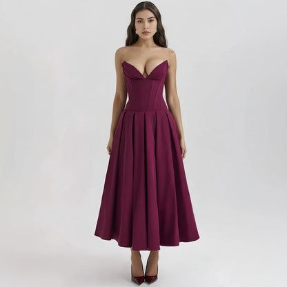 Evening Dress Midi Corset Look Festive Occasions