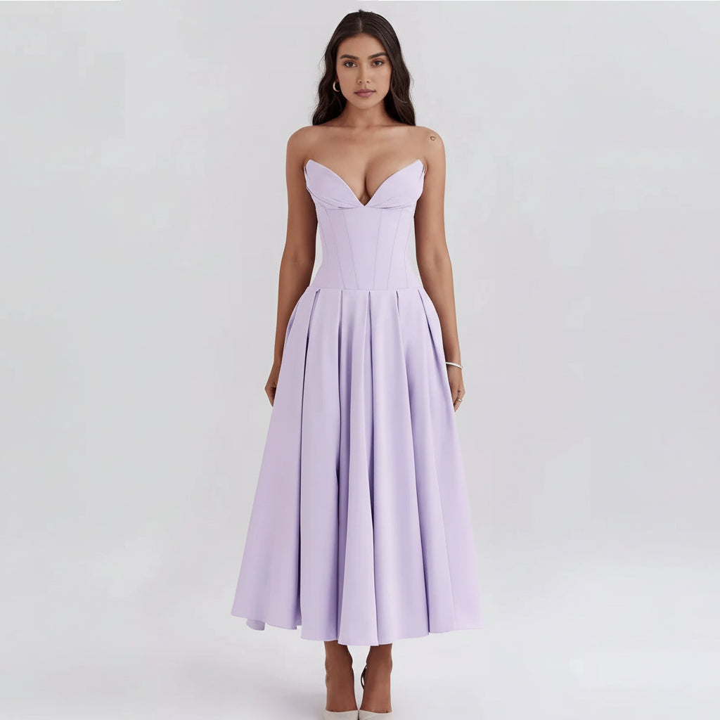 Evening Dress Midi Corset Look Festive Occasions