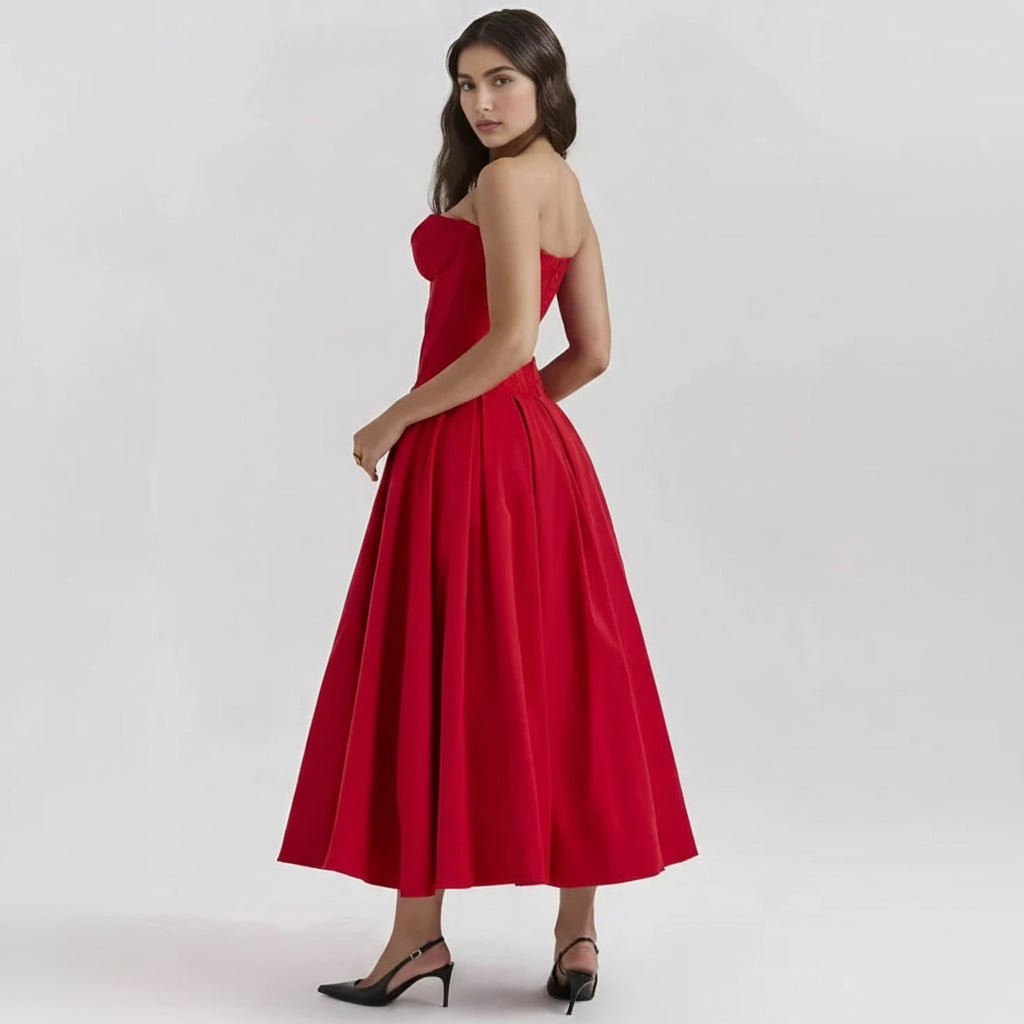 Evening Dress Midi Corset Look Festive Occasions