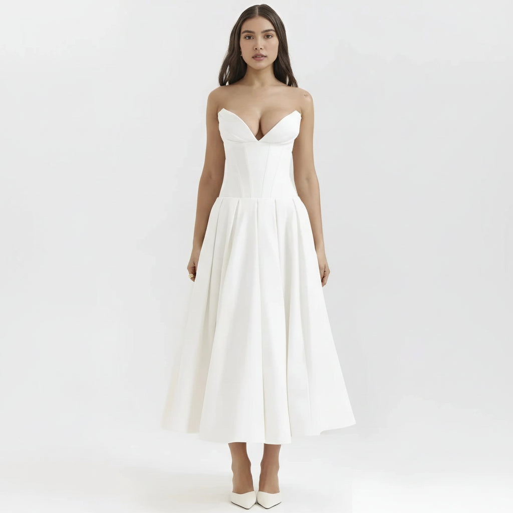 Evening Dress Midi Corset Look Festive Occasions