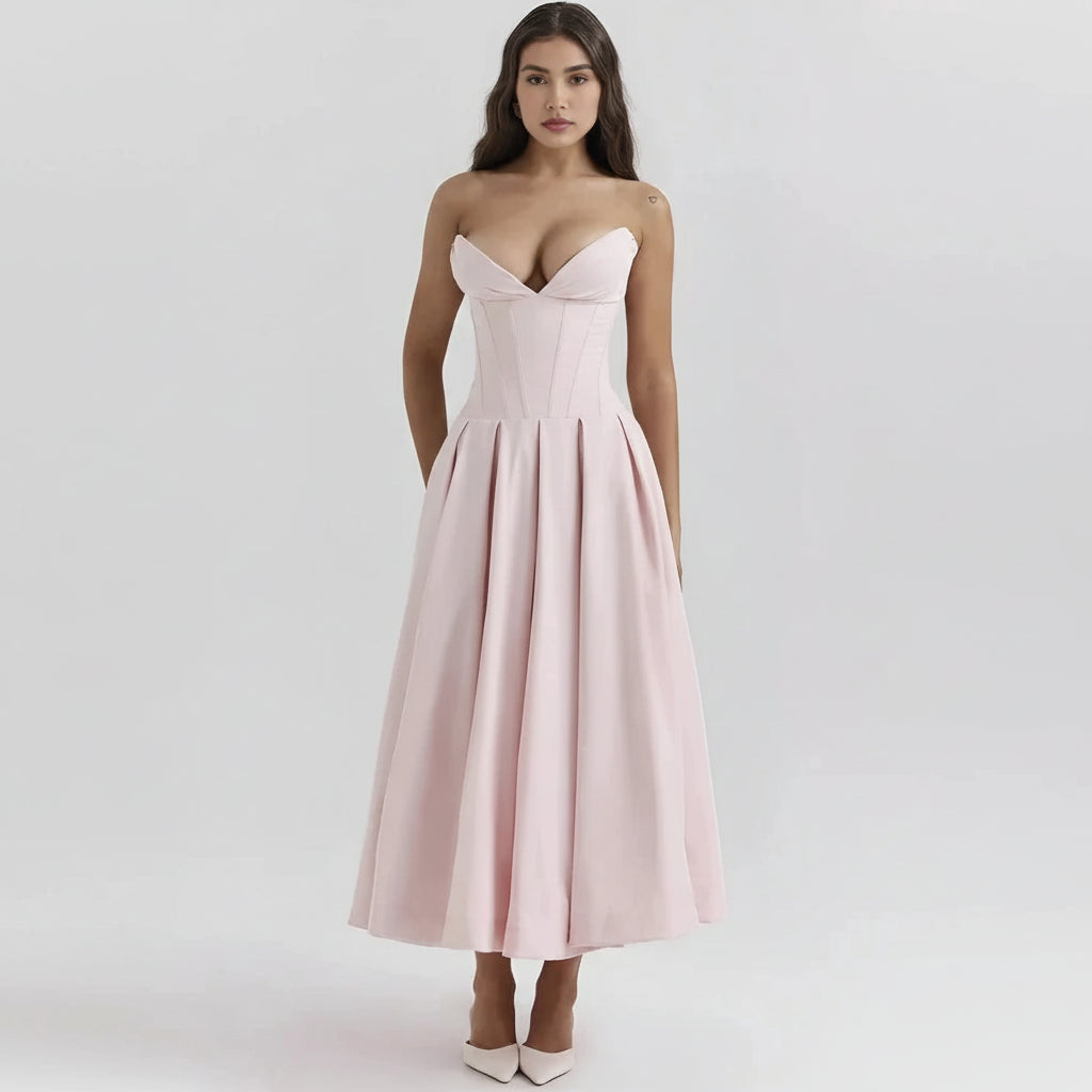 Evening Dress Midi Corset Look Festive Occasions