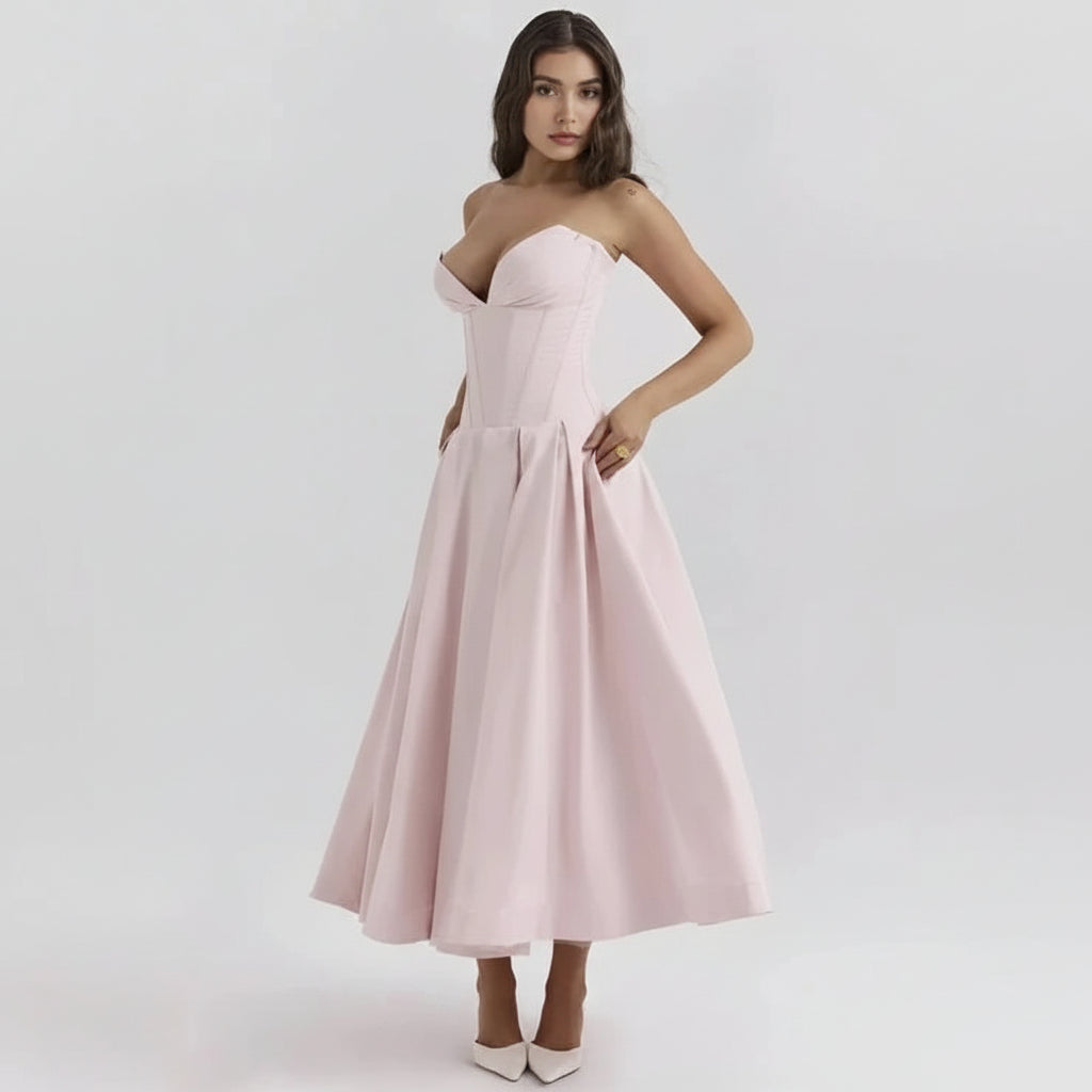 Evening Dress Midi Corset Look Festive Occasions