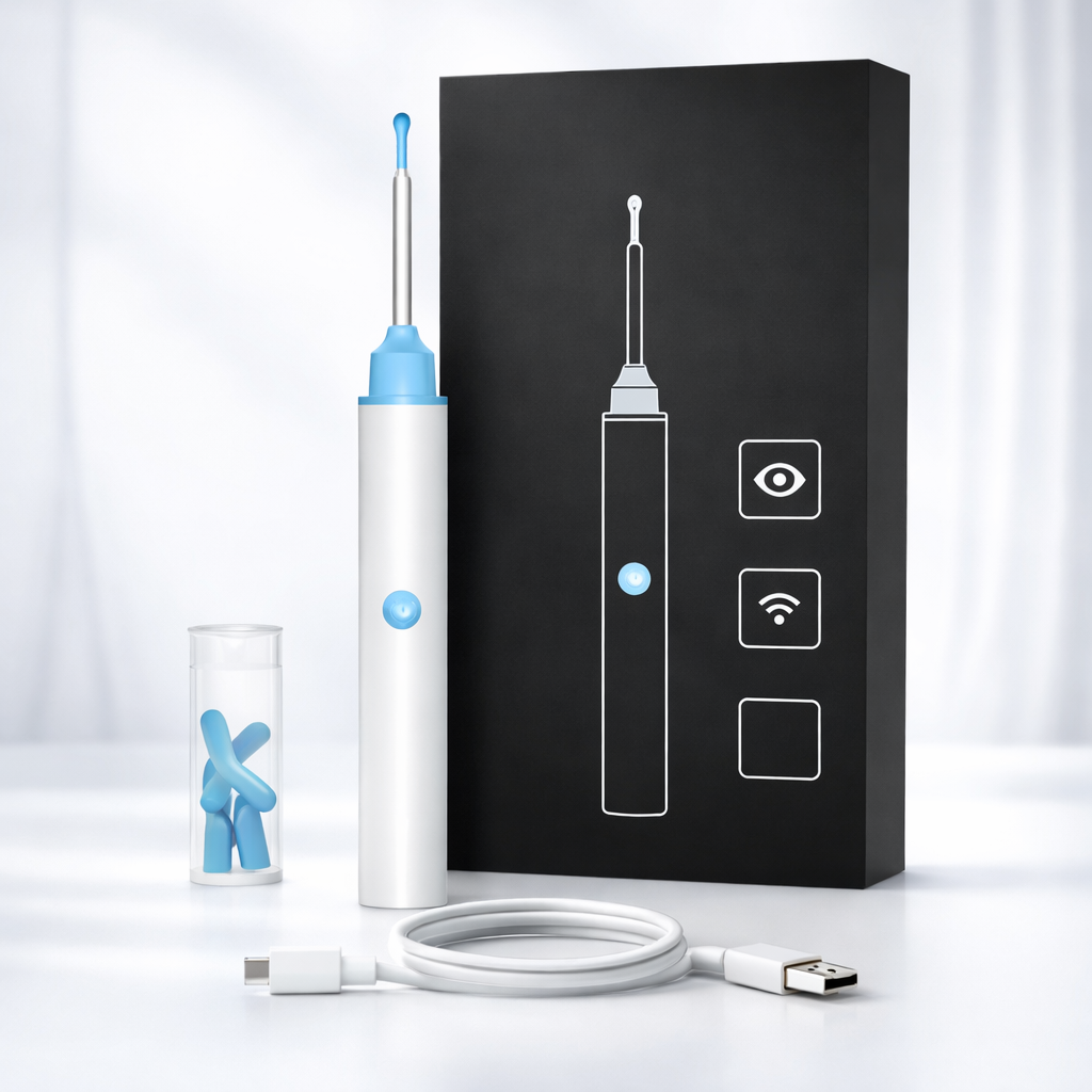 Nettoyeur d'oreilles électrique doux précis pour cérumen