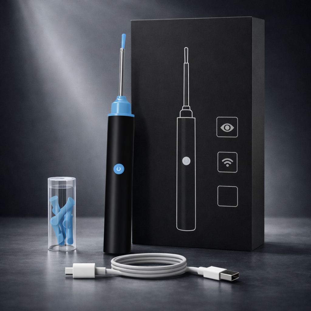 Nettoyeur d'oreilles électrique doux précis pour cérumen