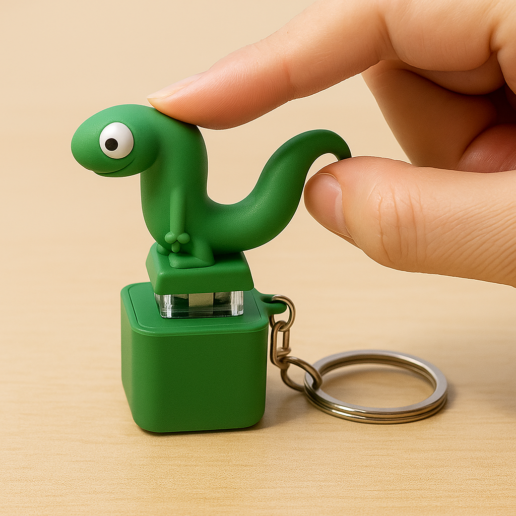 Lizard Keychain Sound Light Toy Stress Relief Gadget