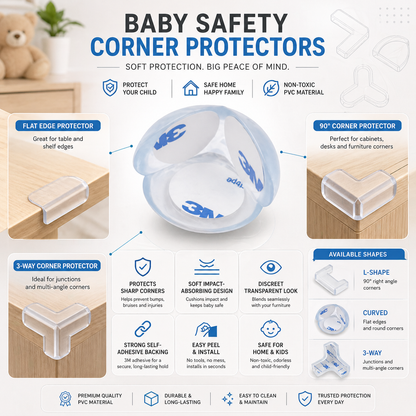 Protection d'angle bébé Protection transparente Meubles Sécurité enfant