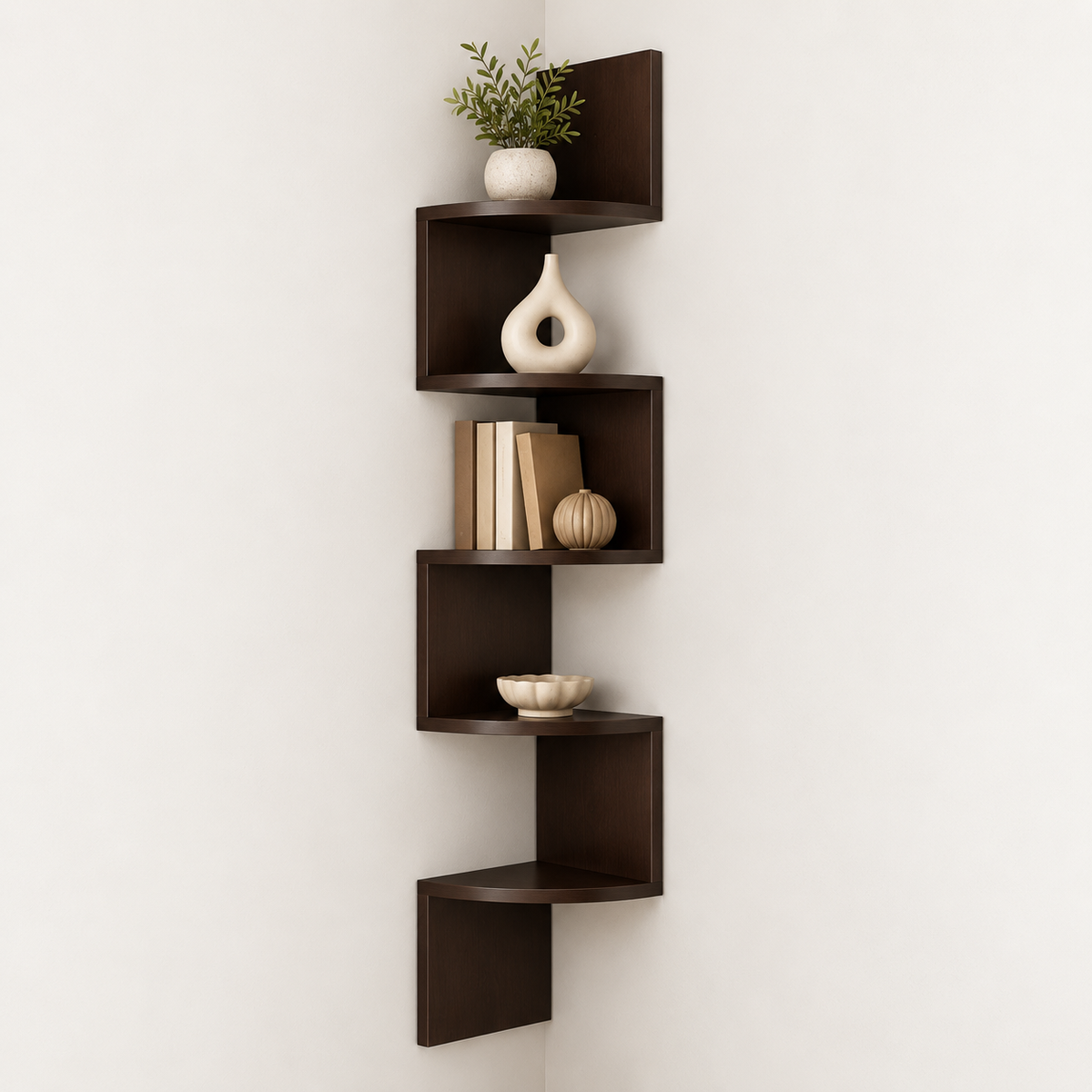 Eckregal Für Bücher Pflanzen Wohnzimmer Modernes Design